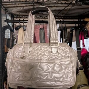 Marc Jacobs Quilted Star Embossed Satchel - Silver